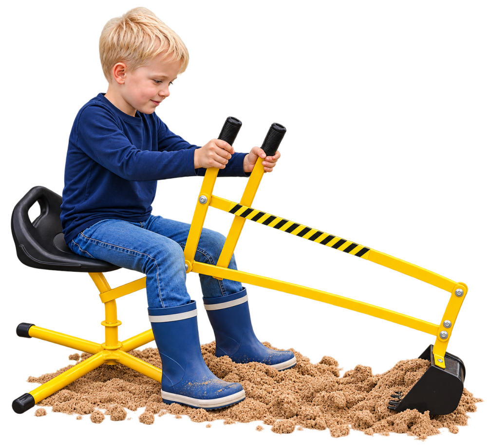 Graafmachine op het kinderspeelplein
