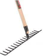 Tuinhark - Gesmeed - Professioneel - 16 tanden - Essenhouten steel - 160 cm 