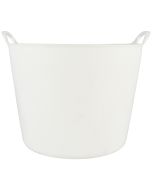 Flexibele kuip - Met hendels - Kunststof - 38 liter - Wit