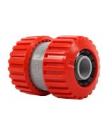 Dubbele slanghouder dia 18-23 mm (pvc) op kaart