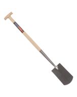Spade - Met hals - Blank geslepen - Essenhouten steel - 76 cm