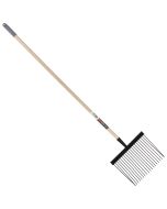 Paardenstalvork - Metaal - Essenhouten steel - 140 centimeter
