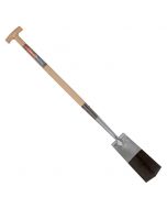 Draineerspade - Blank gepolijst - Met opstapje - Essenhouten steel - 76 cm