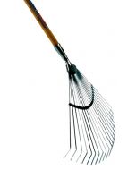 Gazonhark - Verzinkt - 22 tanden - Essenhouten steel - 140 cm