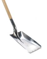 Ballastschop - Karlstad - Aluminium - Met slijtstrip - Essenhouten steel - 85 cm