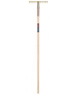 Asfalthark - 12 tanden - 30 cm - Gesmeed staal - Essenhouten steel - 160 cm
