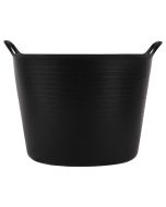 Flexibele kuip - Met hendels - Kunststof - 38 liter - Zwart