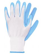 Work gloves - Light blue - Latex - Size M