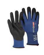 Werkhandschoenen - Extra grip - Gerecycled - Maat M - Blauw