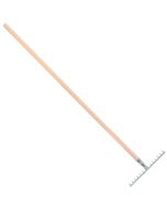 Tuinhark - 14 tanden - Verzinkt - 35 cm - Essenhouten steel - 160 cm
