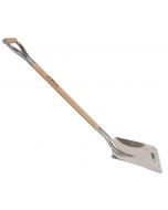 Ballastschop - Karlstad - Aluminium - Met slijtstrip - Houten steel - 85 cm
