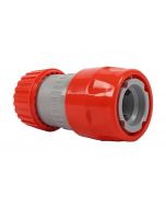 Snelkoppeling ø 12-18mm met stop en slanghouder (pvc) op kaart