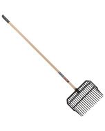 Paardenstalvork - Lichtgewicht - Essenhouten steel - 140 centimeter