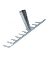 Tuinhark - 10 tanden - Verzinkt - 25 cm - Zonder steel