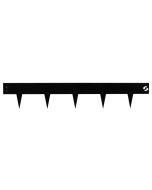 Border edge - Black coating - Connectable - 100 x 7.5 cm