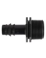 Slangtule - Met buitendraad - Kunststof - 3/4 inch naar 13 mm