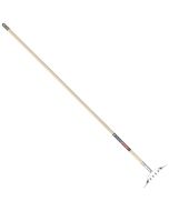 Rozenhark - Metaal - 10 tanden - Houten steel - 150 cm