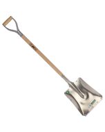 Ballastschop - Karlstad - Aluminium - Met slijtstrip - Houten steel - 85 cm