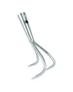 Garden scraper - Galvanized - 3 teeth - Without handle