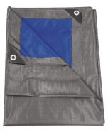 Tarpaulin 210gr/m2 - 2 x 3 m, gray/blue