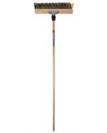 X-bezem - Binnenbezem - Kokos - Met dul - 40 cm - Houten steel - 160 cm