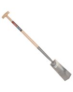 Draineerspade - Blank gepolijst - Essenhouten steel - 76 cm