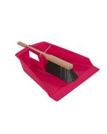 Bladerenblik - Met stoffer - Kunststof - Hout - Violet