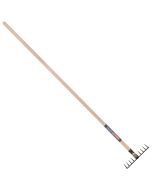 Tuinhark - 10 tanden - Gesmeed - 25 cm - Essenhouten steel - 160 cm