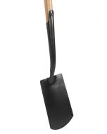 Spade - With neck and lip - Hardened steel - Ash wood handle - 76 cm