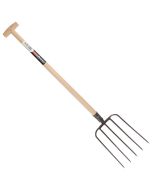 Mestvork - Met dul - 5 tanden - Essenhouten steel - 85 cm
