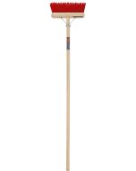 Bezem - Nylon - 28 centimeter - Houten steel - 140 centimeter