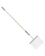 Paardenstalvork - Metaal - Essenhouten steel - 140 centimeter