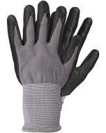 Work gloves - Grease resistant - Black - Nitrile - Size L