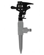 Sektorsproeier op piket met nippel in blister