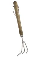 Dutch Garden - Hand cultivator - Stainless steel - FSC Wood - Long handle