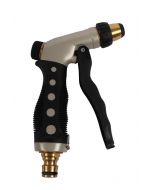 Regelbare pistoolspuit met messing nippel op kaart