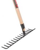 Tuinhark - Gesmeed - Professioneel - 14 tanden - Essenhouten steel - 160 cm 