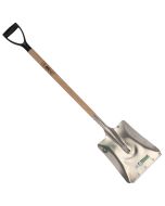 Ballastschop - Karlstad - Aluminium - Met slijtstrip - Essenhouten steel - 85 cm