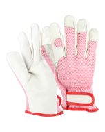 Werkhandschoenen - Geitenleer - Roze - Maat S - Elastisch