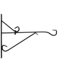 Muurhaak smeedijzer zwart 35cm