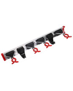 Bruns - Gereedschapsrail - 4 Gereedschapsklemmen - 2 Gereedschapshaken