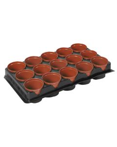 Plantenpotjes - Stekpotjes - Met drainage - Rond - 15 stuks