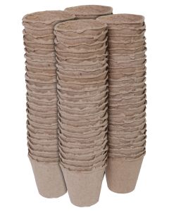 Turfpotjes - Zaaipotjes - 8 cm - Rond - 96 stuks
