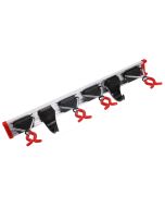 Bruns - Gereedschapsrail - 4 Gereedschapsklemmen - 2 Gereedschapshaken