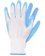 Werkhandschoenen - Lichtblauw - Latex - Maat S