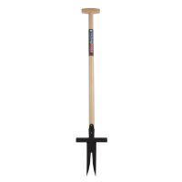 Zuringsteker - Distelsteker - 2 tanden - Essenhouten steel - 85 cm