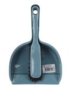 Stoffer en blik - Blauw - Compact - Kliksysteem