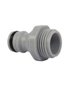 Kraannippel met uitwendige draad 1/2inch (pvc)