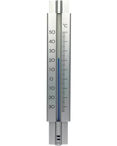Hendrik Jan buitenthermometer aluminium zilver 30 cm