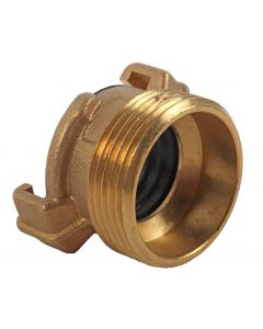 Gk-snelkoppeling 1 1/4 inch met aansluiting uitwendige draad (messing) op kaart